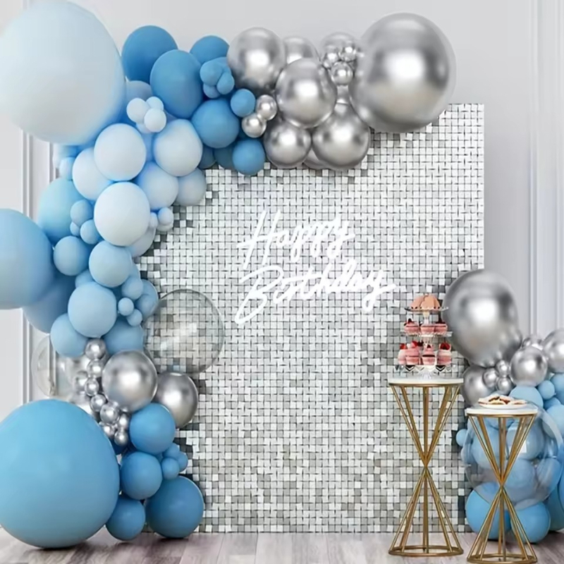 1/2/6/10PCS 실버/골드/블랙 세 가지 색상 레 - Wedding Backdrop Curtain 리뷰 및 가격