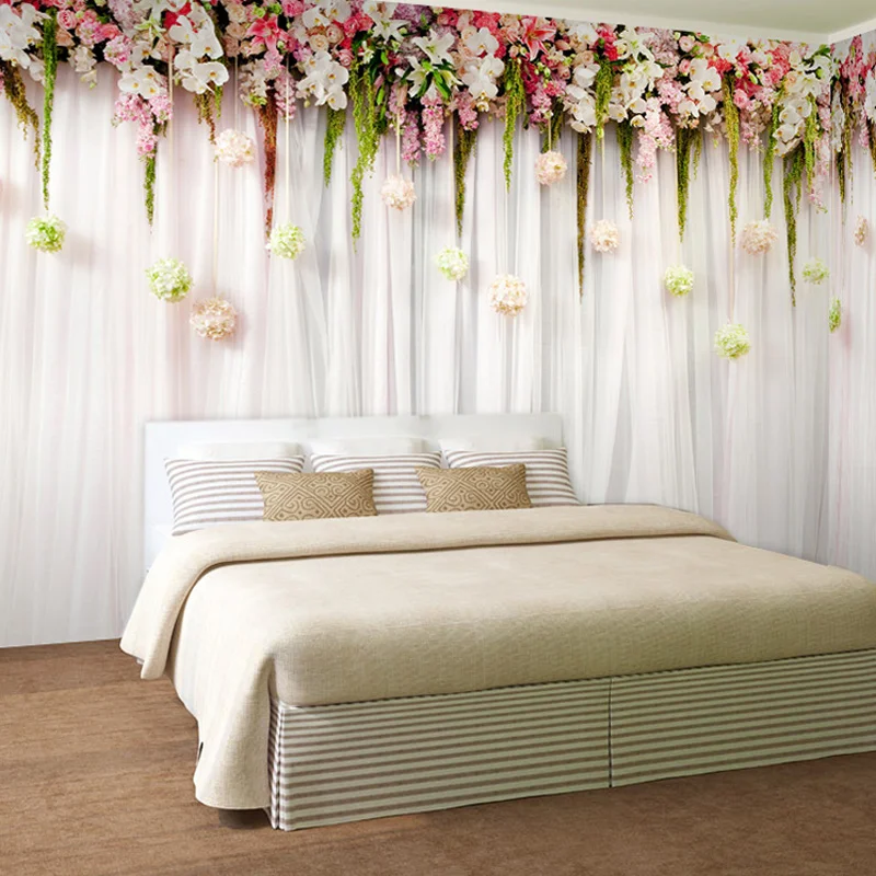 사용자 정의 벽 천으로 패션 꽃 커튼 사진 벽화 벽지  - Wedding Backdrop Curtain 리뷰 및 가격